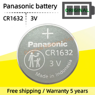 Panasonic CR1632 Battery Car Key Tire Pressure Sensor Original Coin Cell Battery -30°C to +60°C