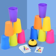 Children's Educational Early Education Stacking Cup Fun Fire Cards Desktop Cup Set Training Stacking