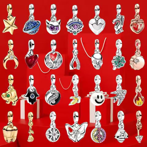 Heart Elephant Butterfly Skull Sparkling Yin & Yang Mini Dangle925 Sterling Silver pretty ME Gradien