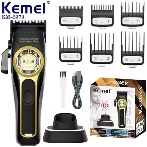 Kemei KM-2373Hair Clipper Magnetic Levitation Motor Hair Clipper Charging Base Men's Hair Clipper