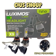 LED CAR HEADLAMP FOGLAMP H4 H11 H7 HB3(9005) HB4(9006) X9 ECO9 3 COLORS WHITE, YELLOW, AND WARM WHIT