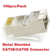 CAT5 connector CAT5E connector  Lan Cable Connector Metal Shielded CAT5E / CAT5 Connector