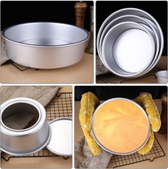 4/6/8/10 Inch Round Cake Molder Baking Pan Removable Bottom Aluminum Alloy Nonstick Bento Cake Pan C