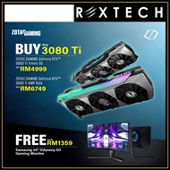 ZOTAC GAMING GeForce RTX 3080 Ti Trinity OC 12GB GDDR6X [FREE SAMSUNG 24" Odyssey G3 Gaming Monitor]