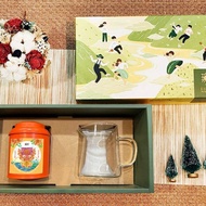 W2【無藏】端午公益 開花茶綜合10顆大罐裝+玻璃茶壺 茶具禮