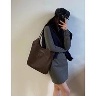 Miu Leather 2023 New Style Isetan Limited miu Tote Bag Calfskin hobo Female Bag Fashion Casual Commu