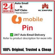 (24/7 Self Claim) Umobile Pin Top Up U mobile