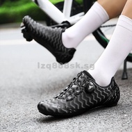 Men Road Bike Shoes Cycling Shoes Premium Microtex Shoes with Cleat Men SPD Bicycle Shoes Black White Men Cycling Spinning Cleats Shoes ASTK