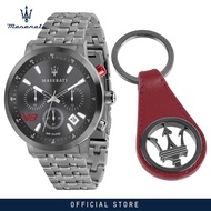 【2 Years Warranty】 Maserati GT 45mm Mens Chronograph Quartz นาฬิกาข้อมือ R8873134005 Japan Movement