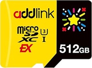 addlink 512GB Gaming microSD Express Card for Nintendo-Switch 2, Speed Up to R/W 880/750 MB/s MicroS