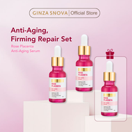 【B2F1】GINZA SNOVA Rose Placenta Anti-Aging Serum x3 | Pre-Serum for Skin Renewal & Age-Reversing Res