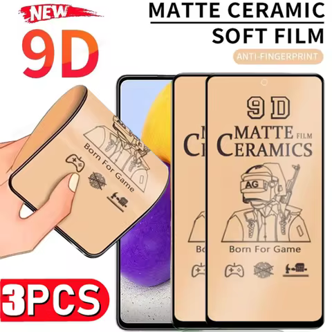 3PCS Matte Ceramic Film For Samsung S25 Ultra S23 S22 S24 FE S26 Screen Protector For Samsung A55 A5