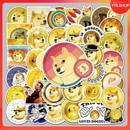 50 Sheets Dogecoin Cryptocurrency Sticker