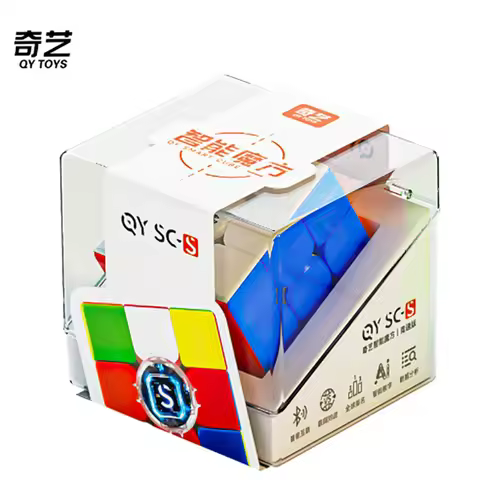 Qiyi Smart Cube 3x3 Magnetic Magic Speed Cube Stickerless Professional Fidget Toys Qiyi AI 3x3 Speed