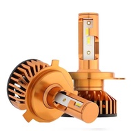 々 【Headlight Accessories】AUXBEAM 2pcs H4 LED Car Headlights Series F-F2 LED Car Front Lights Golden