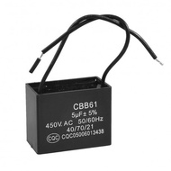 CBB61 1.2uf 1.5uf 2uf 2.5uf 3uf 3.5uf 4uf 5uf Fan Capacitor Condenser 400VAC 50/60Hz