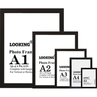 Frambie CLASSE Photo Frame 6R 8R 11R A4 A3 Frame | Contemporary Wooden Black White Picture Frame