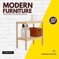 KAYU Wooden Shelf 50 CM / Wooden Shelf / Multipurpose Shelf / Kitchen Shelf / Wooden Shoe Rack / Gar