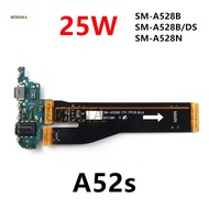 25W Type-C USB Charging Connector Port Board For Samsung Galaxy A52S 5G SM-A528B A528B/DS A528N Moth