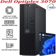 REFURBISH PC DELL OPTIPLEX 3070 INTEL CORE I5 CPU 9TH GEN 8GB RAM FULL SET USED COMPUTER  DELL CORE