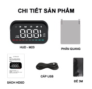 Bộ hiển thị tốc độ hắt kính lái HUD-M23 kết nối qua cổng USB