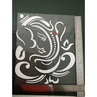 Indian God Cutting White Sticker (11inc X 9-10.5inc)