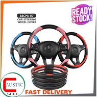 Sarung Stereng Kereta Pelbagai Warna Menarik Mudah Dipasang Diameter 38 Cm Perodua Axia Bezza Myvi A