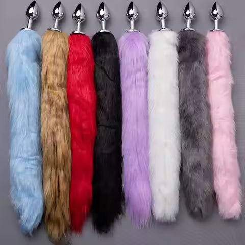 Fox Tail Anal Plug Erotic Accessory for Adults Costume Fantasy Role Play and Intimate Sessions