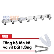 [HCM]Thanh Treo Quần áo 304 Móc treo quần áo Inox la dẹp dày 7 móc MA-01