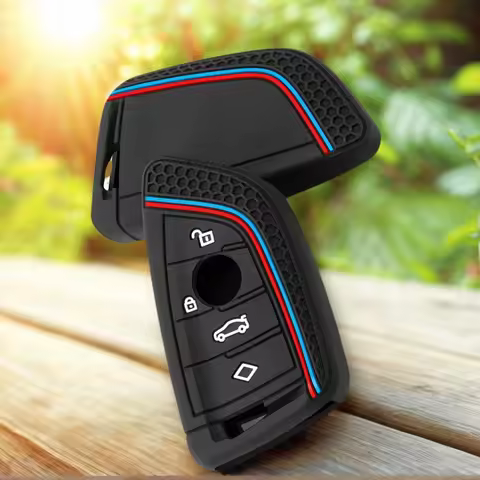Silicone Car Key Case Cover For BMW F20 G20 G30 X1 G05 X6 X7 Accessories Holder