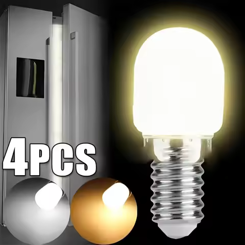 2/4pcs LED Light Bulb E12 E14 220V Refrigerator Bulbs Refrige Display Lamp Night Lights High Brightn