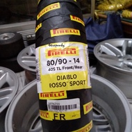 Pirelli 80/90-14 diablo rosso sport 80 tires / 90 - 14 tubeless tires