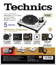 一套六隻Technics 迷你黑膠唱盤 唱碟 唱機 Miniature Collection 1 Set of 6 Kenelephant 扭蛋 小擺設 全新