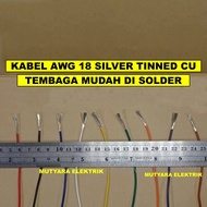 18AWG Silver Strand Tinned Cu AWG18 Cable AWG 18 Strand White Cable Silver Tinned Cooper/ AWG18 Stra