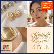 U-Shaped Jelly Color Resin earrings Japanese Fresh Simple earrings Light Luxury earrings Female earr
