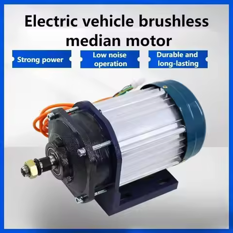 3000W 2000W 1500W 60V 72V Electric Tricycle Motor Pure Copper Brushless Mid Mounted Motor High-power