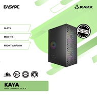 ♞,♘EasyPC| RAKK KAYA MATX pc case gaming black