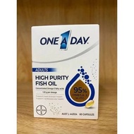 BAYERONE A DAY 拜耳 成人高純度魚油膠囊 (95% rTG型魚油) 60粒