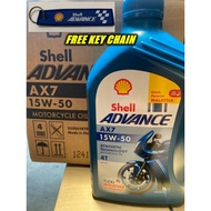 Minyak Moto shell Original 100% Shell ax3 ax7 10W-40 4t shell advance power shell advance shell long