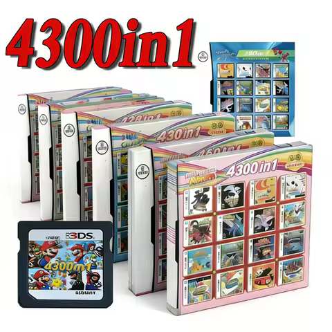 New 4300 in 1 Compilation DS NDS 3DS 3DS NDSL Game Cartridge Card Video Game Handheld Player (R4 car