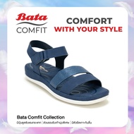 Bata บาจา Comfit รองเท้าเพื่อสุขภาพแบบรัดส้น สวมใส่ง่าย รองรับน้ำหนักเท้าได้ดี สำหรับผู้หญิง รุ่น AURORA สีชมพู 5015095 สีน้ำเงินเข้ม 5019095