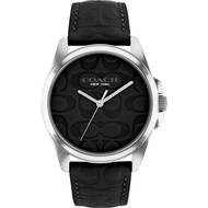 COACH Gracy CC浮雕皮帶女錶-經典黑 14504142