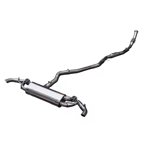 Titanium Track Exhaust for P11 V8TT Hypercar - FIA Sound, Dual Central Tips, 11.5kg Weight Save, Dir