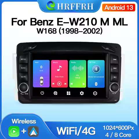 Android For Mercedes Benz E-W210 M ML W168 Car Radio Multimedia Carplay Auto GPS BT Player Touch Scr