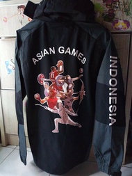 Jaket Asian Games Hitam Gore tex Jokowi