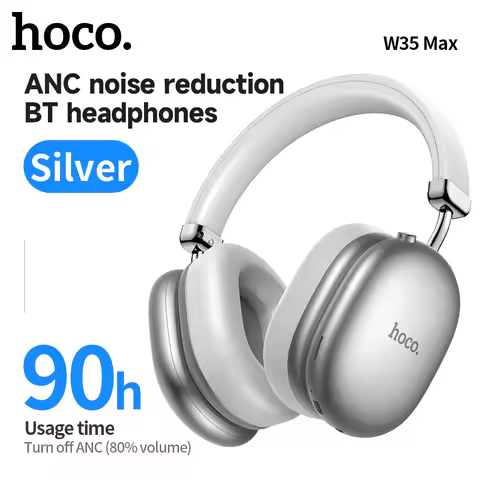 HOCO W35 Max ANC Noise Reduction Cancelling Bluetooth Headsets Air Sports Pods Hifi Wireless Headpho