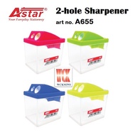 A'STAR PENCIL SHARPENER A655 ( DOUBLE HOLES SHARPENER )