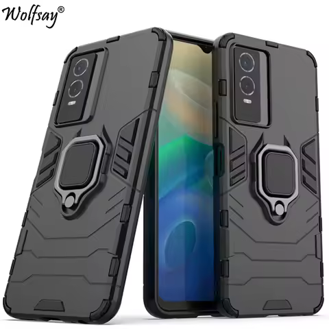 For Vivo Y76 5G Case Magnetic Suction Stand Full Cover Vivo Y76 Y52 Y72 Y53S Y20 Y11S Y21S Y33S Case