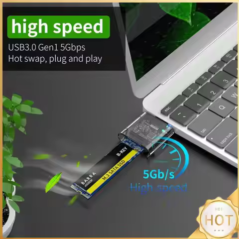 External Closure Hard Disk Case PC M2 SSD Case M.2 to USB3.0 Gen 1 5Gbps High-speed SSD Enclosure fo