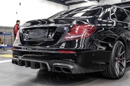 Carbon Fiber Rear Bumper Lip Diffuser for Benz W213 E200 E260 E300 E63 AMG 2017 2018 2019 Car Access